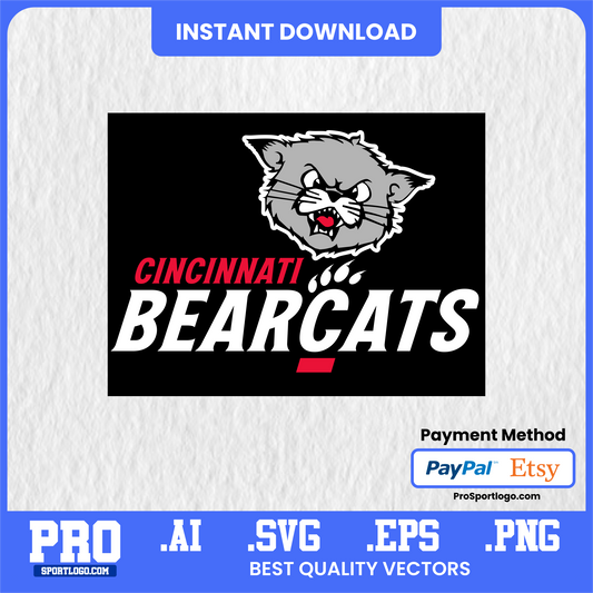 Cincinnati Bearcats Logo SVG & PNG Bundle – Cricut & Print Ready