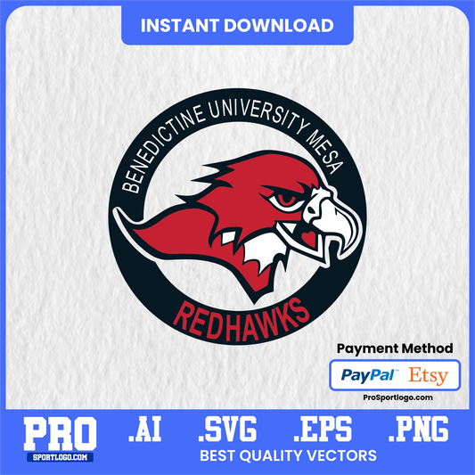 Benedictine University Mesa Emblem, High-Resolution Digital Design, PDF, AI, PNG
