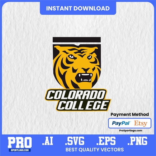 Colorado College Tigers Printable Wall Art – Digital Poster for Dorm or Office