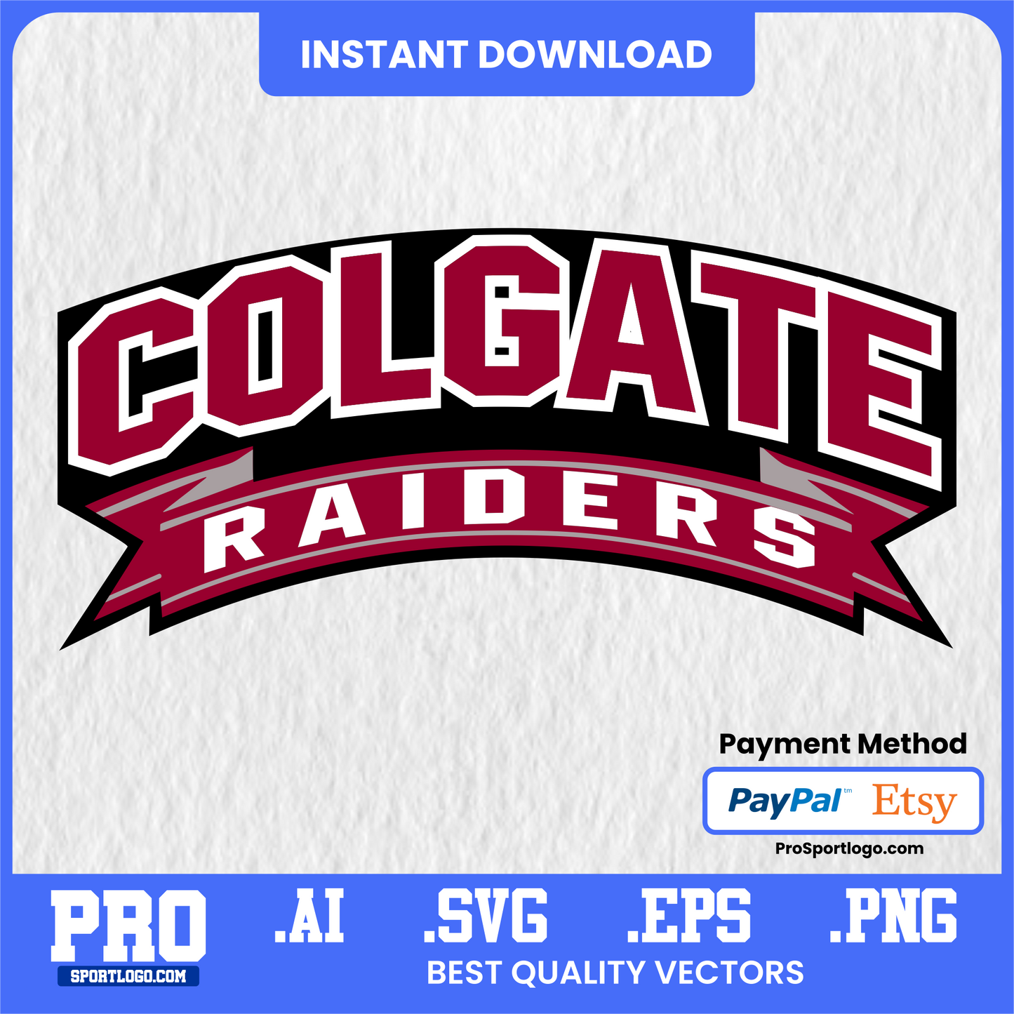 Colgate Raiders Printable Wall Art – Instant Download Poster
