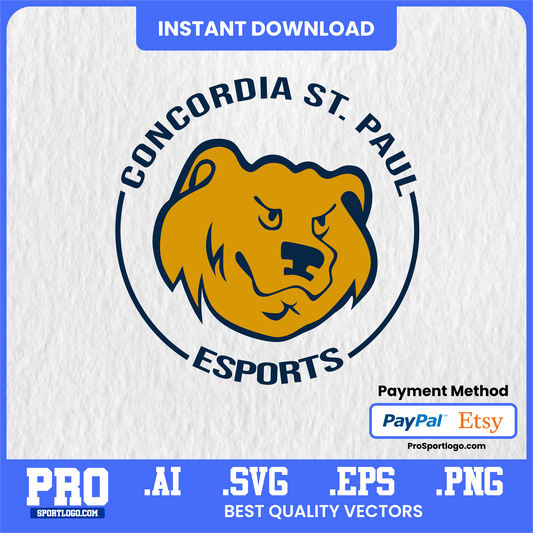 Concordia Golden Bears Wall Art – NCAA Printable Poster for Dorm or Office