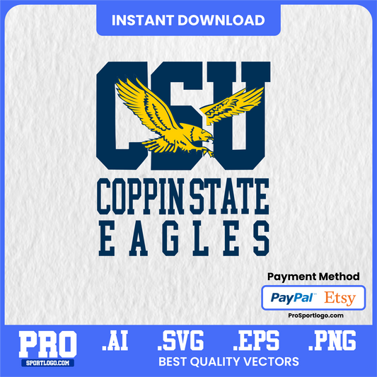 Coppin State Eagles Digital Poster – NCAA Wall Art for Dorms, Offices, & Fan Spaces