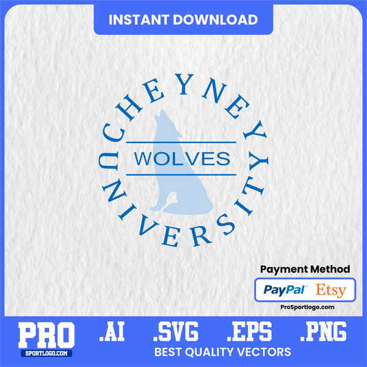 Cheyney Wolves Logo Bundle – High-Resolution Digital Files (PNG, SVG)