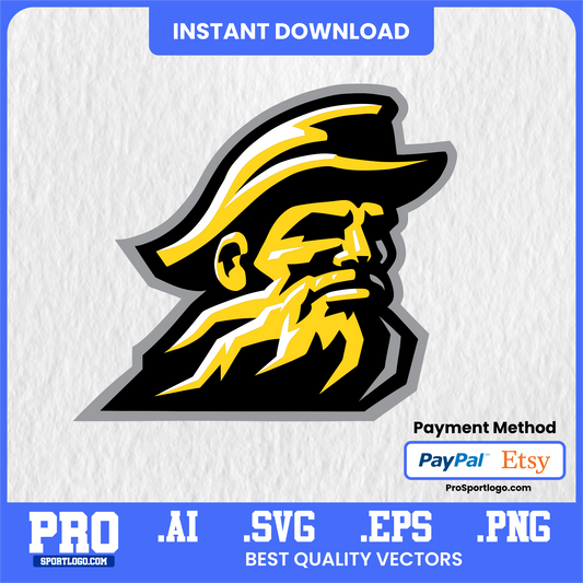 Appalachian State Mountaineers Team Emblem, Digital Download, PDF, AI, PNG