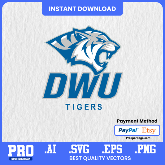 DWU Tigers Logo Sticker Bundle - Digital PNG Files for Print & Cricut