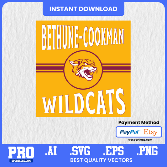 Bethune-Cookman University Emblem, High-Resolution Digital Design, PDF, AI, PNG