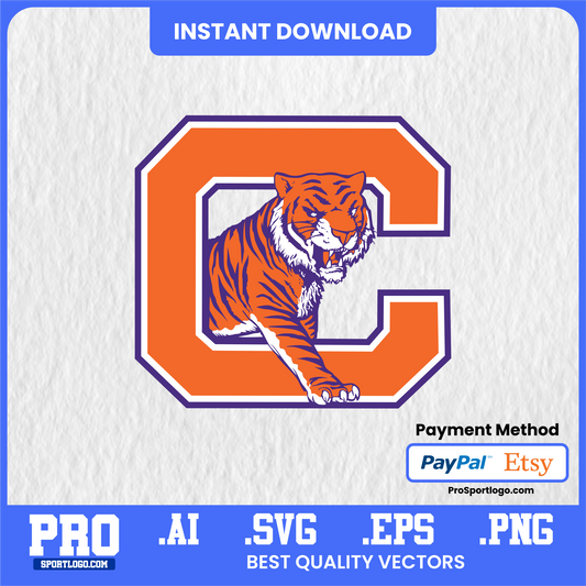 Clemson Tigers SVG & PNG Bundle – Cricut, Sublimation, and POD Ready