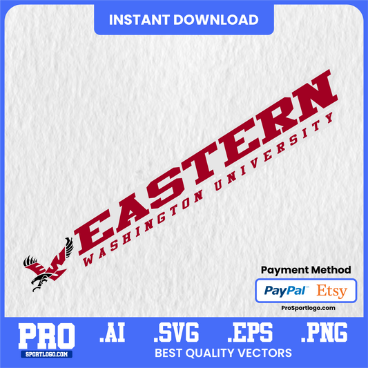 Eastern Washington Eagles Printable Wall Art – Bold College Spirit Poster