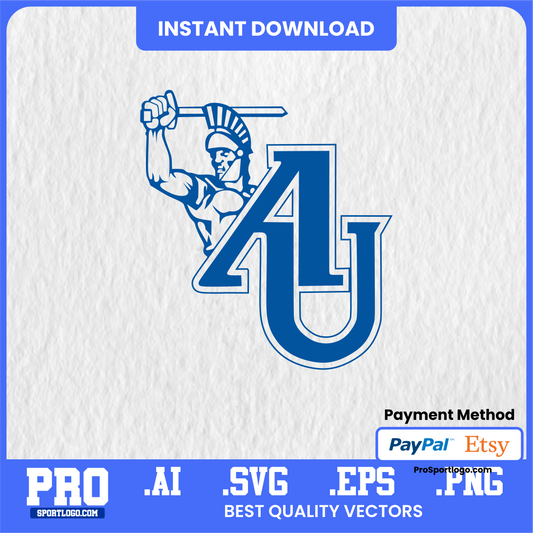 Aurora University Spartans Team Emblem, Digital Download, PDF, AI, PNG