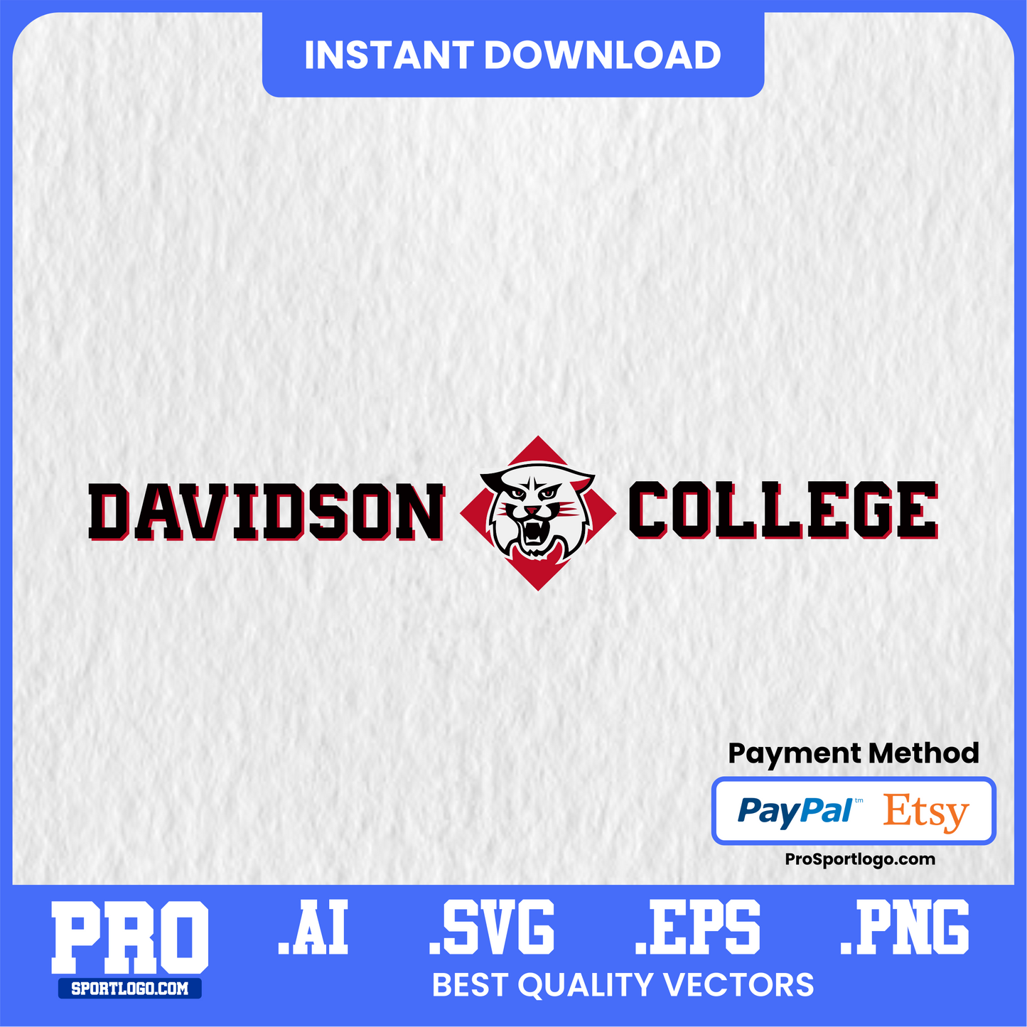 Davidson Wildcats Wall Art – NCAA Printable Poster for Dorms, Offices & Gifts