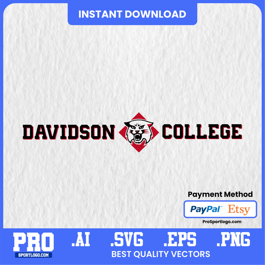 Davidson Wildcats Wall Art – NCAA Printable Poster for Dorms, Offices & Gifts