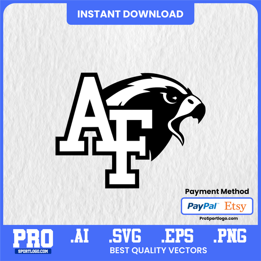 Air Force Falcons, Vector SVG AI PNG EPS, High-Quality NCAA Digital Download, Cricut Ready