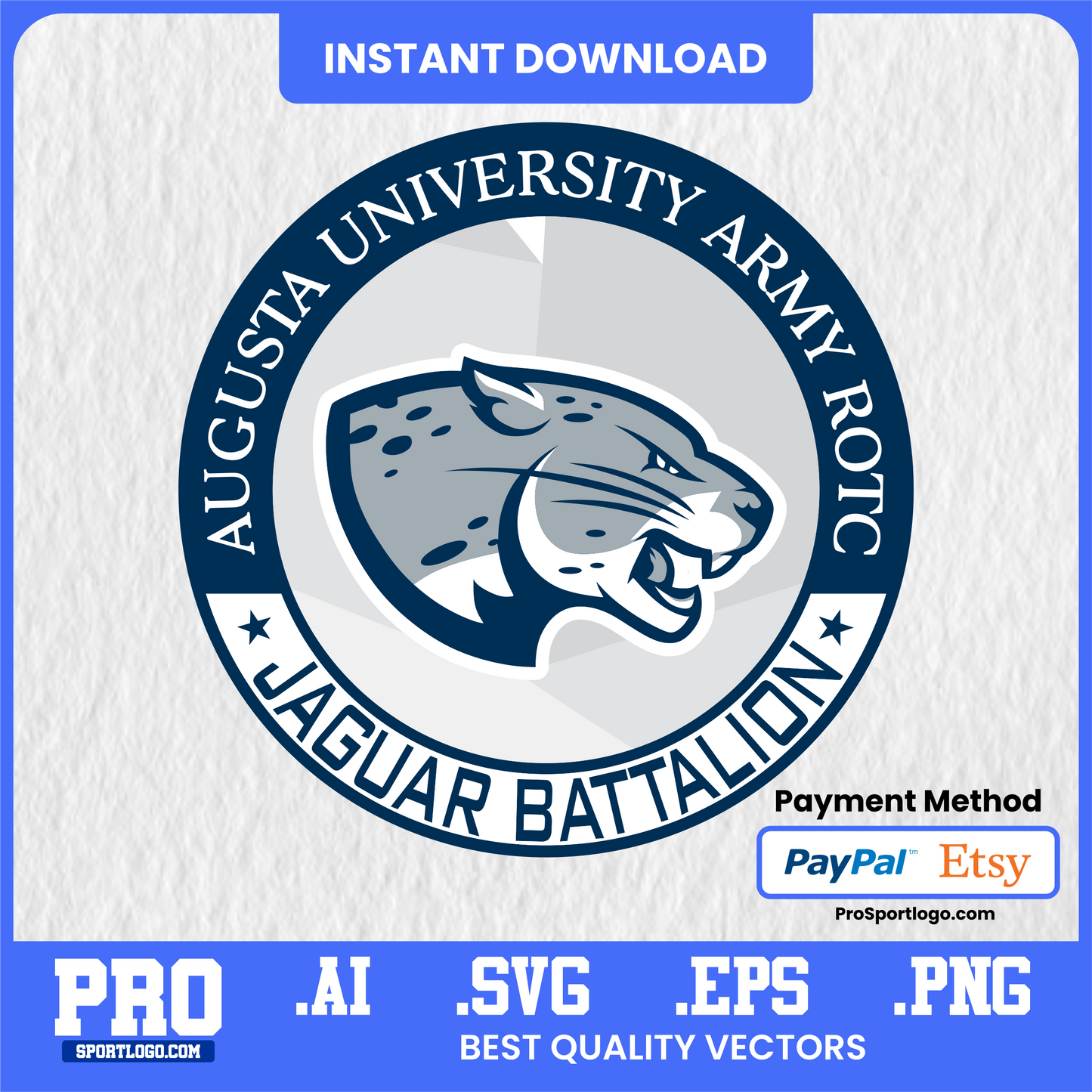 Augusta Jaguars Team Emblem, Digital Download, PDF, AI, PNG