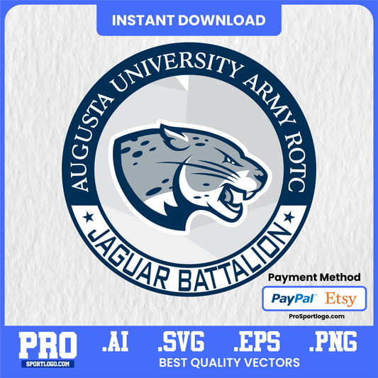 Augusta Jaguars Team Emblem, Digital Download, PDF, AI, PNG