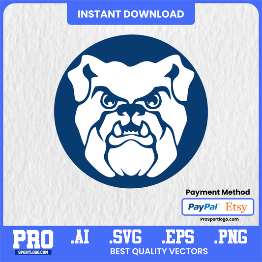 Butler Blue IV Mascot Art, Editable Graphic, PDF, AI, PNG