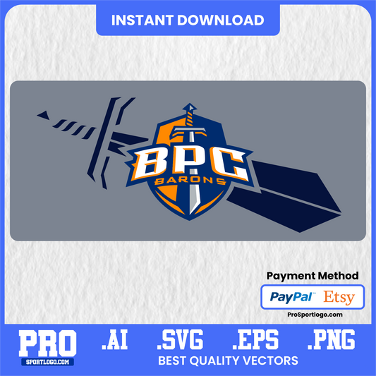 Brewton–Parker Barons Mascot Art, Editable Graphic, PDF, AI, PNG