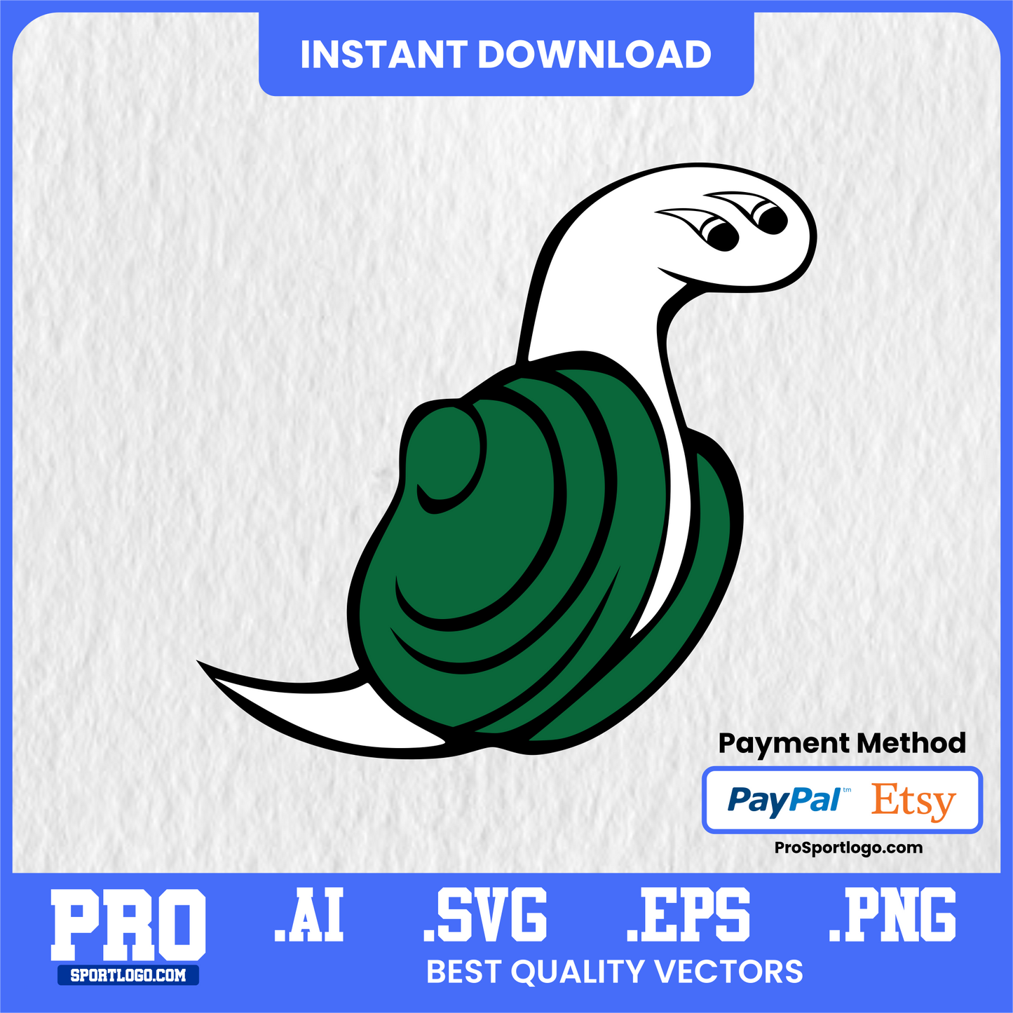 Evergreen State Geoducks Sublimation Design – Digital Mascot Graphic for Apparel & Merch