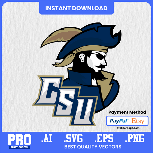 CSU Buccaneers Logo PNG with Transparent Background – 300 dpi High Quality