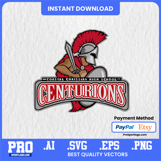 College Centurions Mascot Graphic – Carolina Christian Basketball SVG