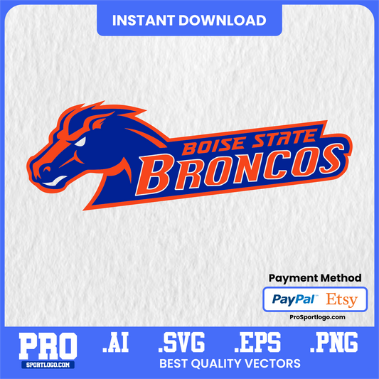 Buster Bronco Mascot Art, Editable Graphic, PDF, AI, PNG