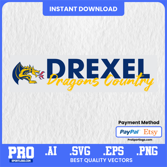 Drexel Dragons SVG Bundle – Cricut & Silhouette Cut Files for DIY Projects