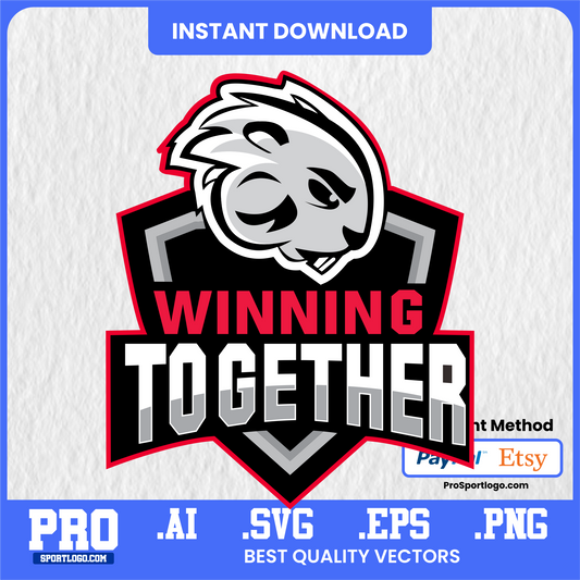 Barney the Beaver Mascot Art, Editable Graphic, PDF, AI, PNG