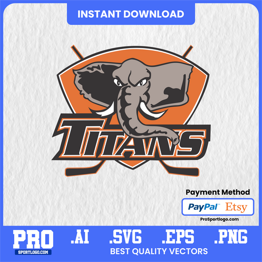 Tuffy the Titan Mascot Art, Editable Graphic, PDF, AI, PNG