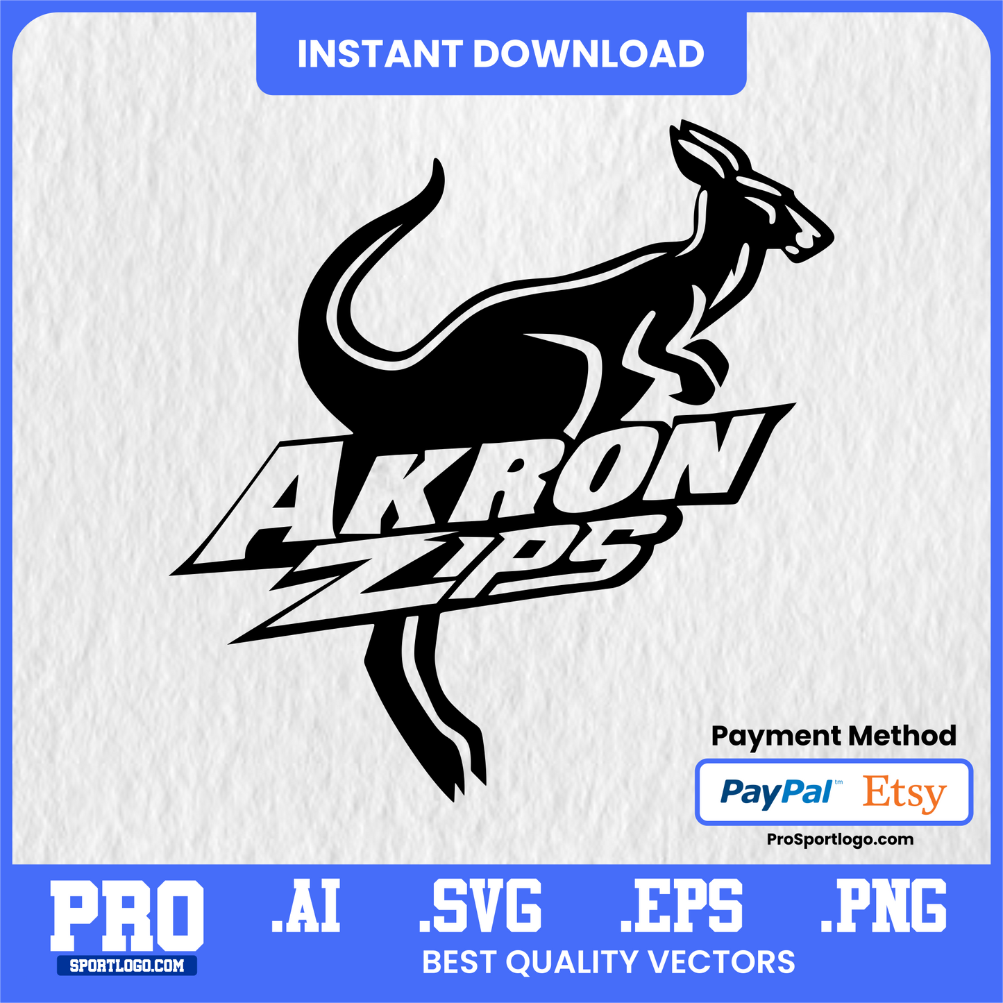 Akron Zips, SVG PNG AI EPS Bundle, Digital Clipart, for Cricut Silhouette Design
