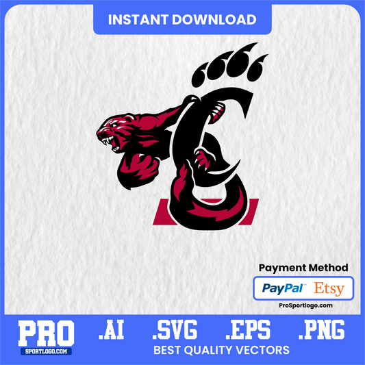 Cincinnati Bearcats Digital Sticker Pack – Transparent PNG Files