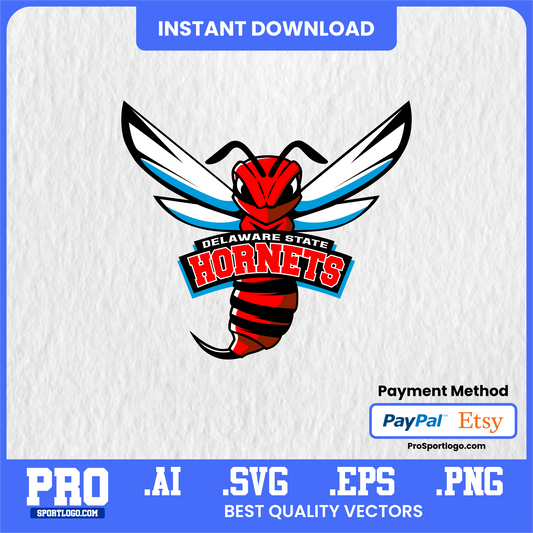 Get Delaware State University Hornets Logo – Vector & Printable Formats