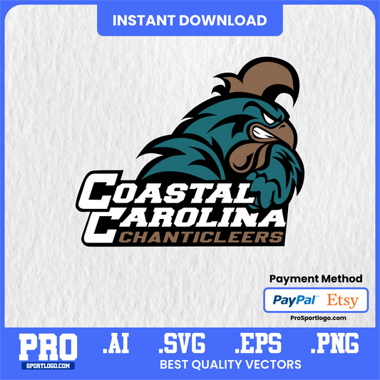 Coastal Carolina Chanticleers Digital Stickers – Transparent PNGs for Planners