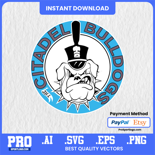 Citadel Bulldogs Digital Sticker Pack – Transparent PNG Files for Planners