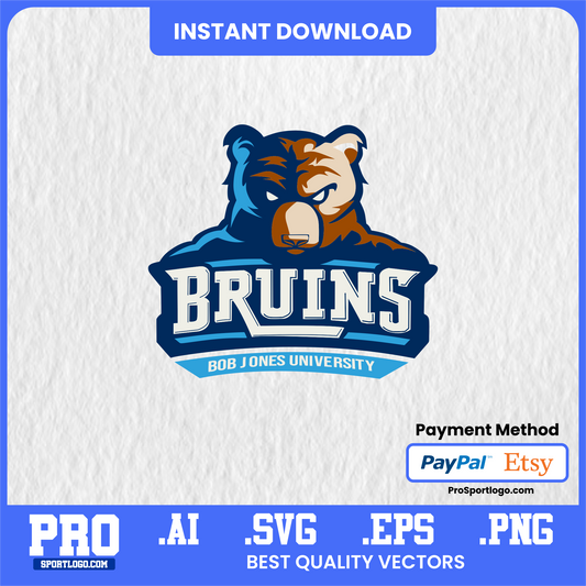 Brody the Bruin Mascot Art, Editable Graphic, PDF, AI, PNG
