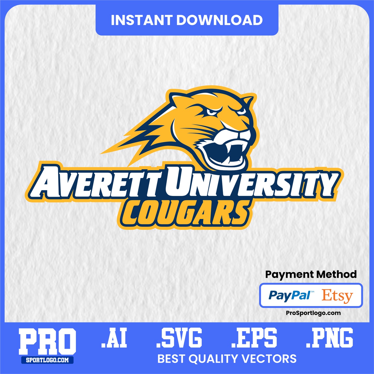 Averett Cougars Sports Poster, High-Resolution, PDF, AI, PNG