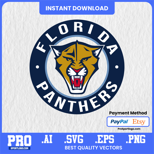 Florida Tech Panthers Sublimation Design – Mascot PNG for T-Shirts, Merch & POD