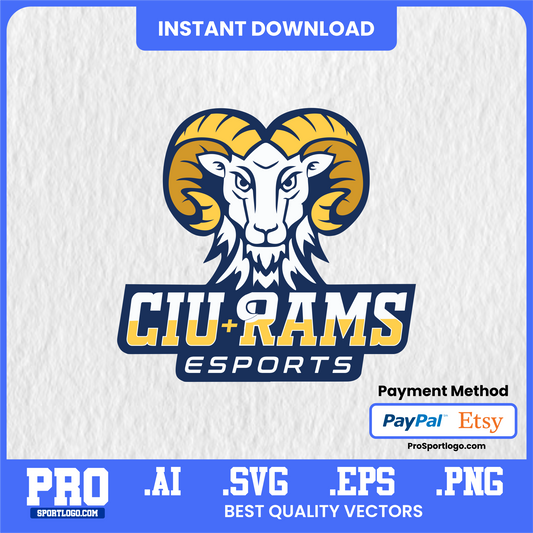 Columbia International Rams PNG Sticker Pack – Transparent Digital Download