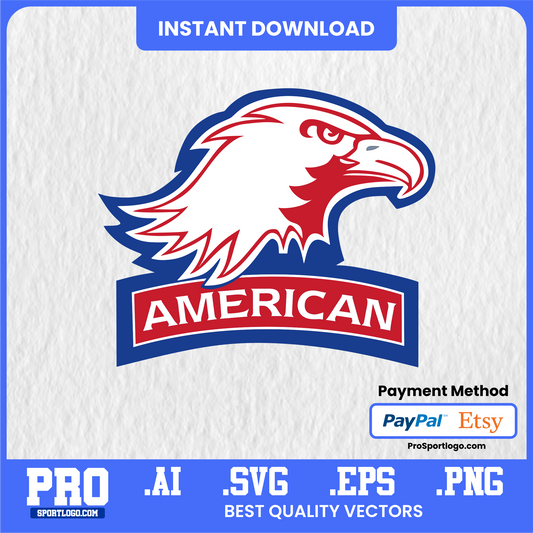 American University Eagles Sports Poster, High-Resolution, PDF, AI, PNG