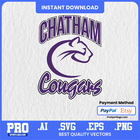Chatham Cougars SVG Bundle – Digital Cut Files for Cricut, Silhouette & Crafts