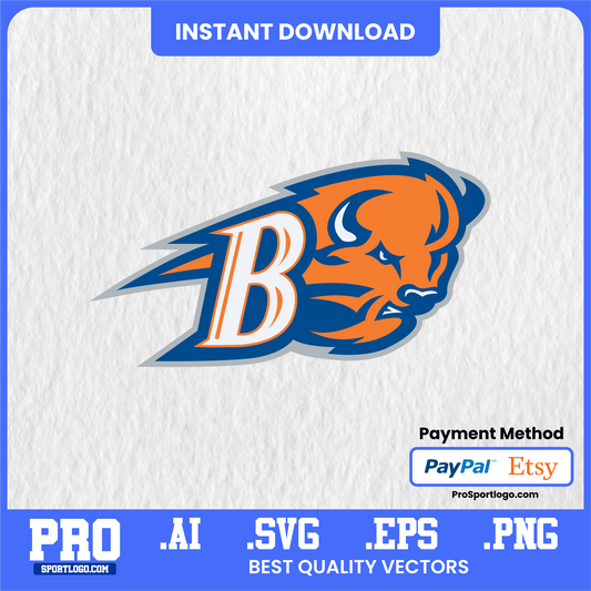 Bucky Bison Mascot Art, Editable Graphic, PDF, AI, PNG
