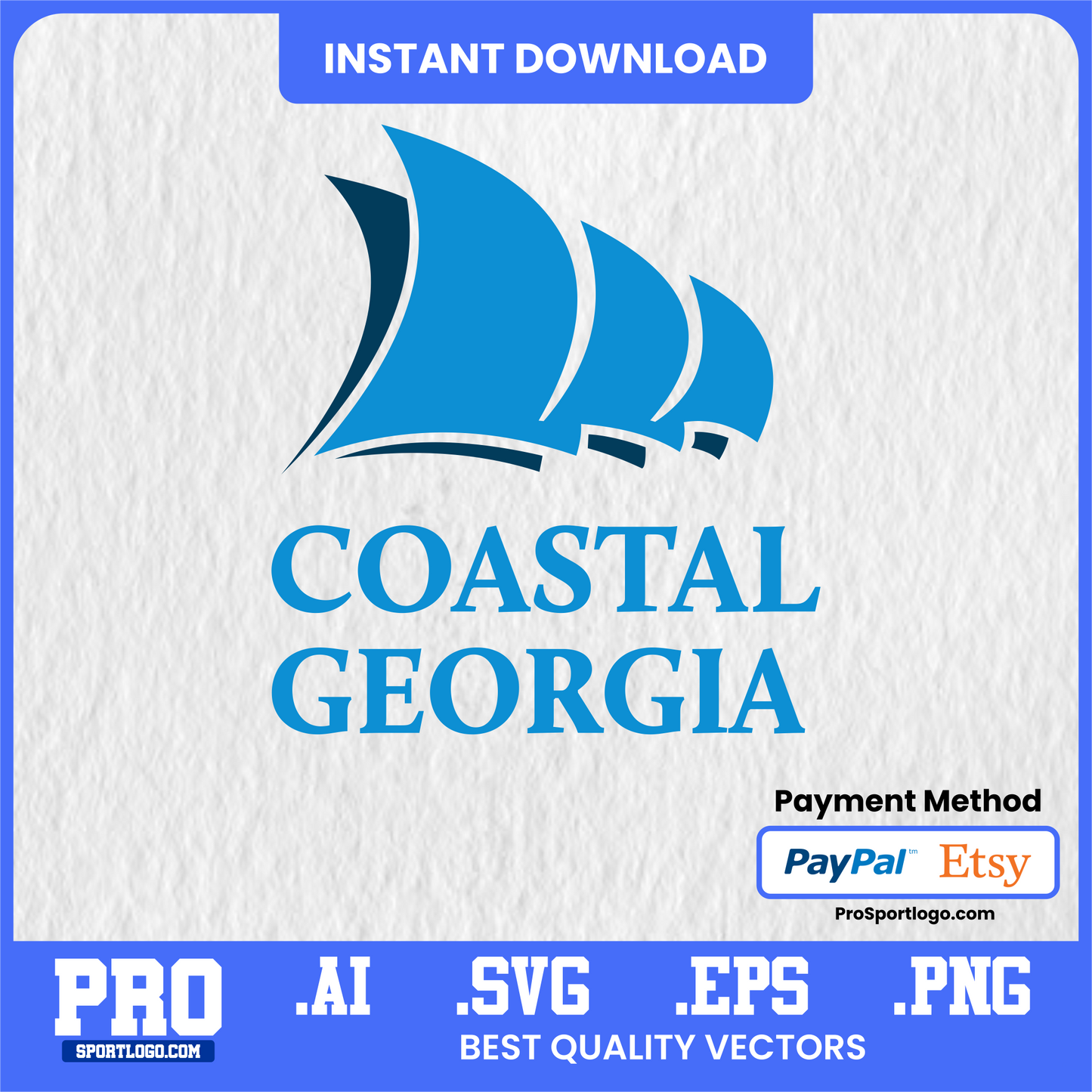 Coastal Georgia Mariners Digital Sticker Pack – Transparent PNG Files