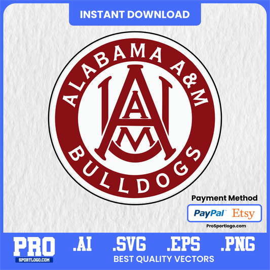 Alabama A&M Bulldogs Game Day Banner, Editable Vector, PDF, AI, PNG