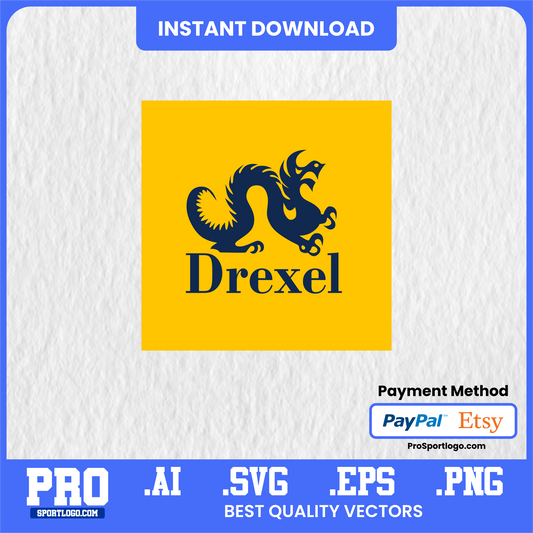 Drexel Dragons Graduation Invitation Template – Editable Digital Download