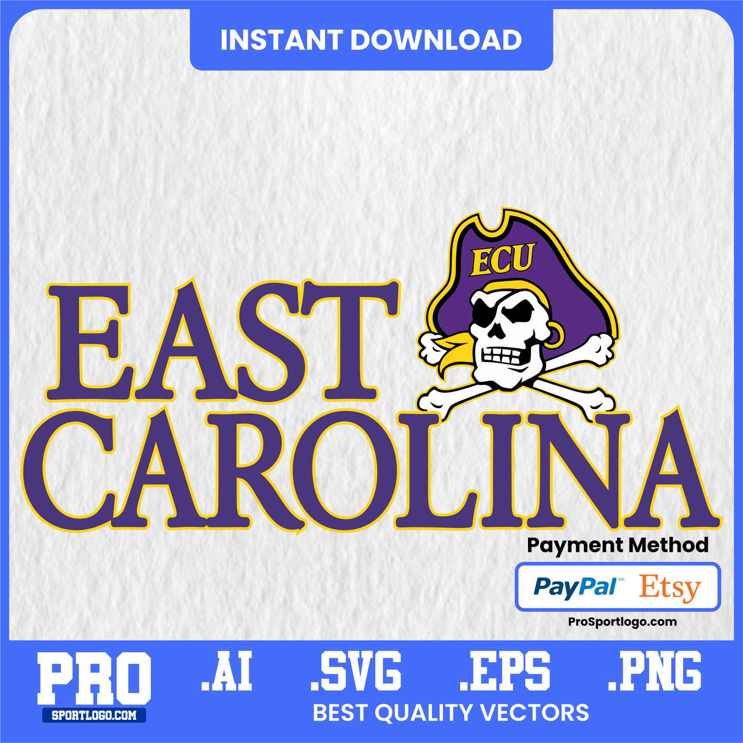 East Carolina Pirates Logo Vector – AI & SVG Files for Designers & Marketers