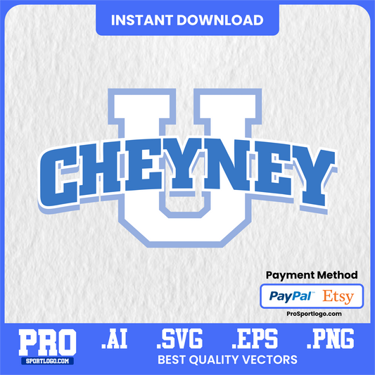 Cheyney Wolves Vintage Ticket Stub Art – Digital Collectible Print