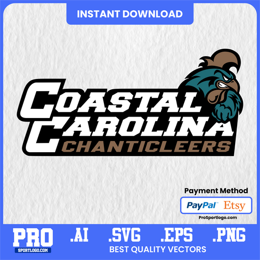 Coastal Carolina Chanticleers Vector Pack – Editable AI & EPS Mascot Files