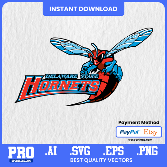 Create with Delaware State Hornets – College Sports Clipart (AI, SVG, PNG, PDF)