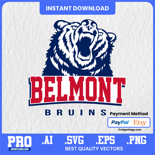 Belmont Bruins Basketball Poster, Curb Event Center Theme, Digital Download, PDF, AI, PNG