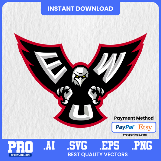 Eastern Washington Eagles Digital Sticker Pack – PNG Stickers for Planners & Journals
