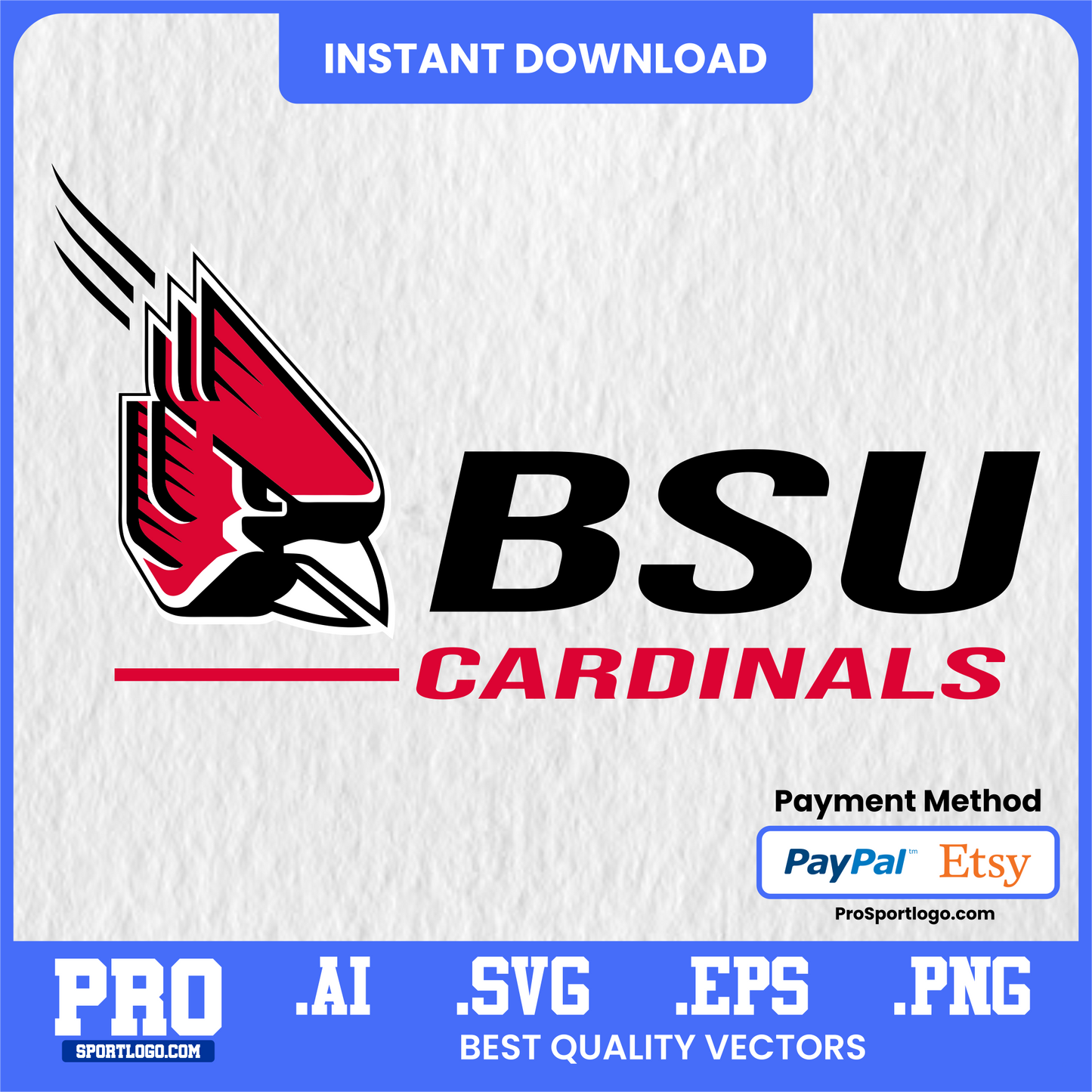 Ball State Game Day Banner, Editable Vector, PDF, AI, PNG