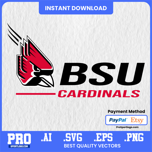 Ball State Game Day Banner, Editable Vector, PDF, AI, PNG